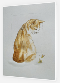 Image 1 of Ginger Cat (cards & envelopes) min order 50 cards