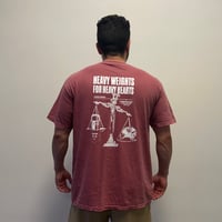 Image 1 of Heavy Weights 4 Heavy Hearts Tee (Brick)
