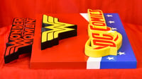 Image 5 of Wonder Woman Logo - 11 ¼ Inches L and 12 Inches H- Hand Crafted Wooden Wall Hanging Decor.