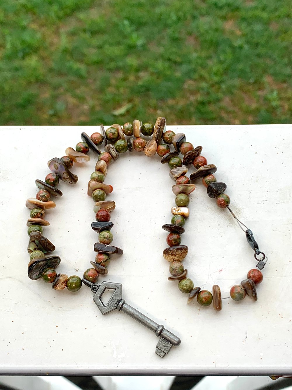 Image of ✧Abalone Locket Choker