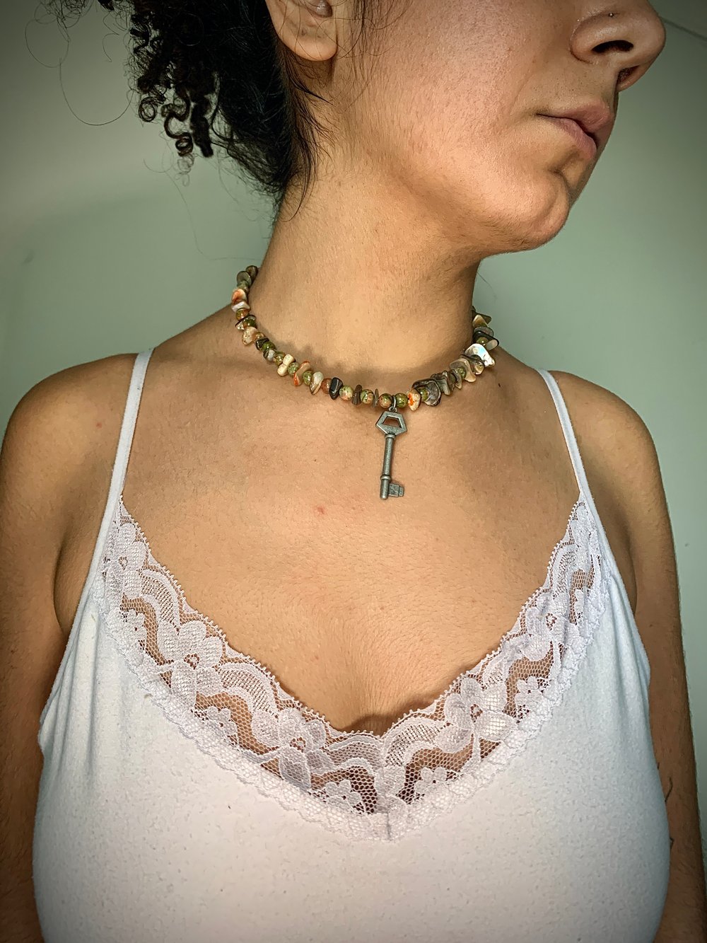 Image of ✧Abalone Locket Choker