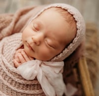 Image 2 of Dainty Brim Airy Bonnet + Wrap