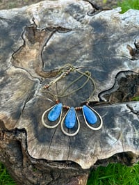 Image 6 of Blue Kyanite brass necklace