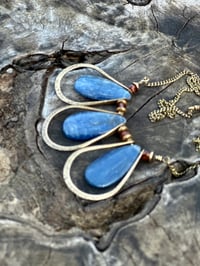 Image 8 of Blue Kyanite brass necklace