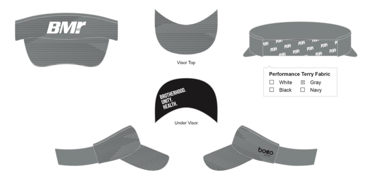BMR Grey Visor