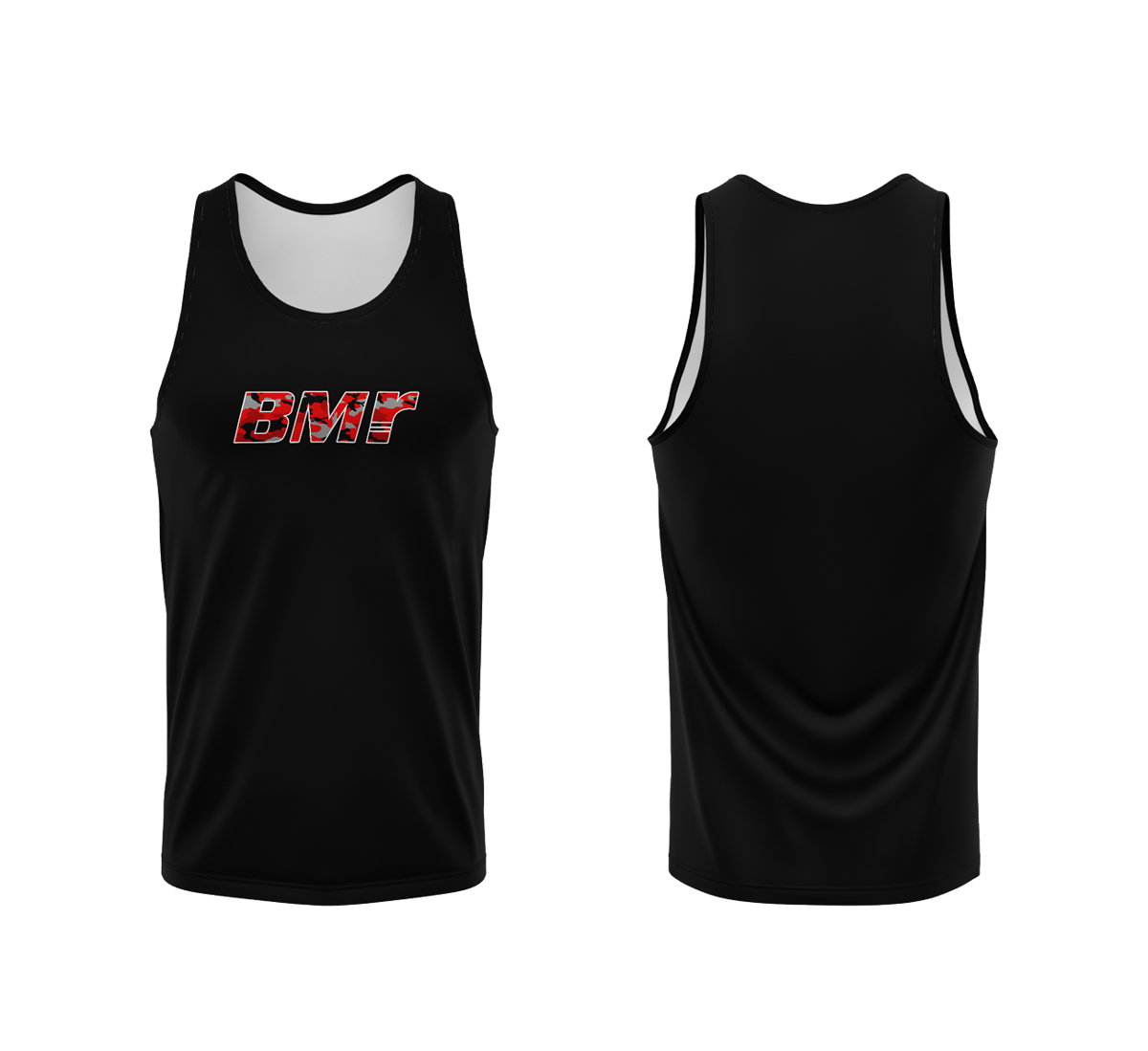 BMR Black & Red Camo Tank