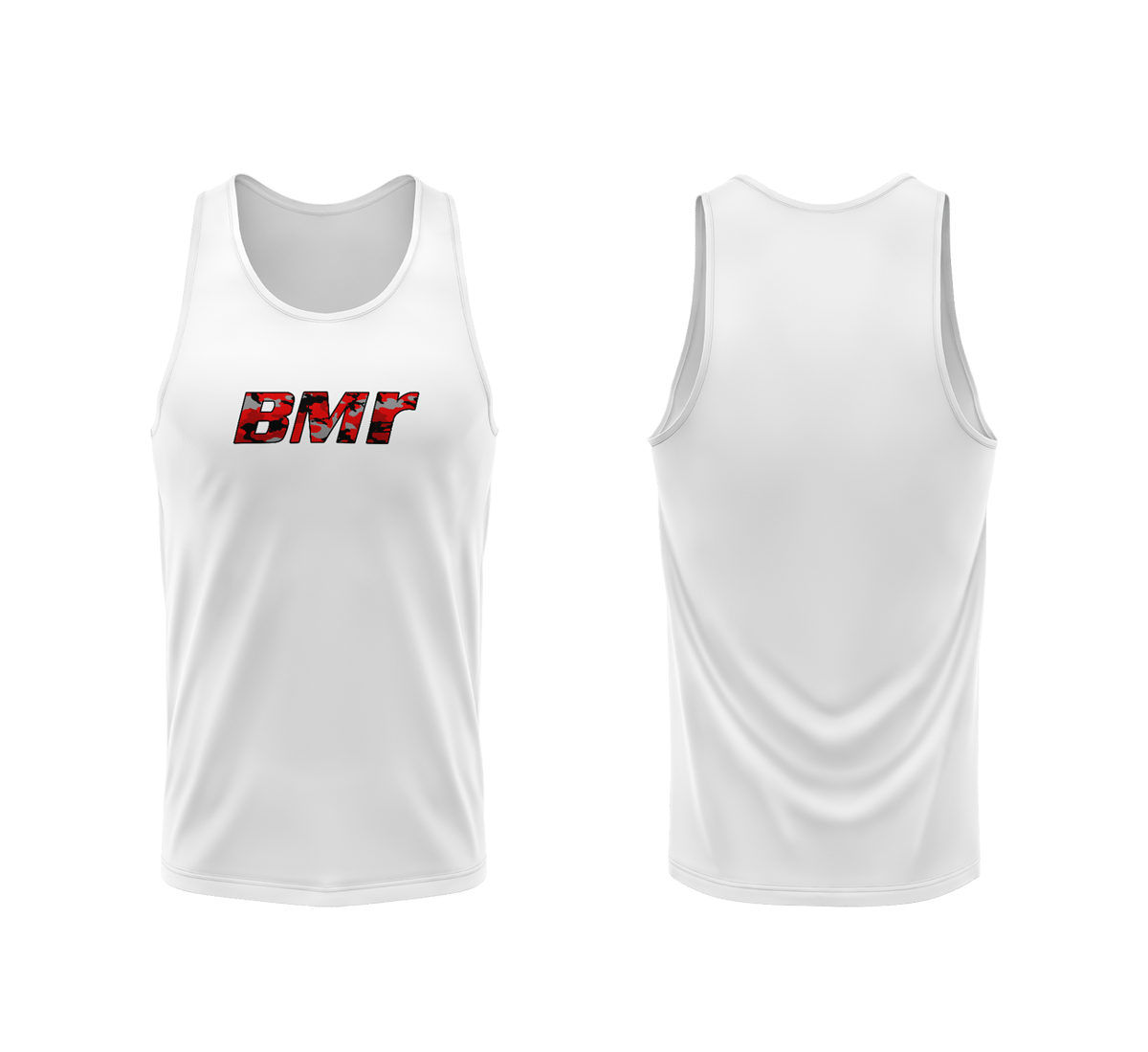 BMR White & Red Camo Tank