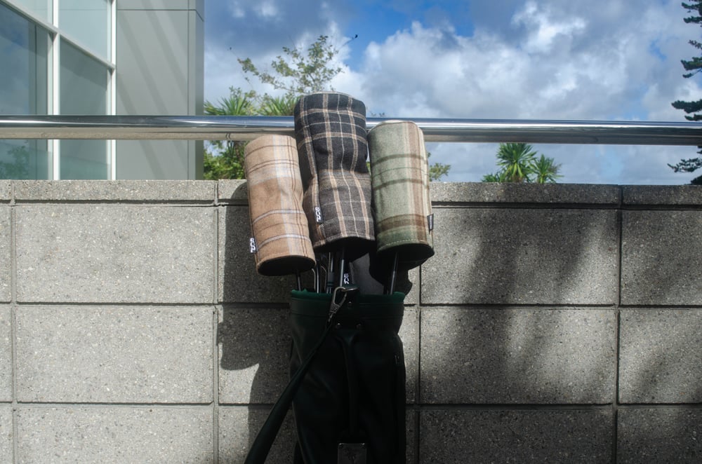 Tan Wool Head Cover