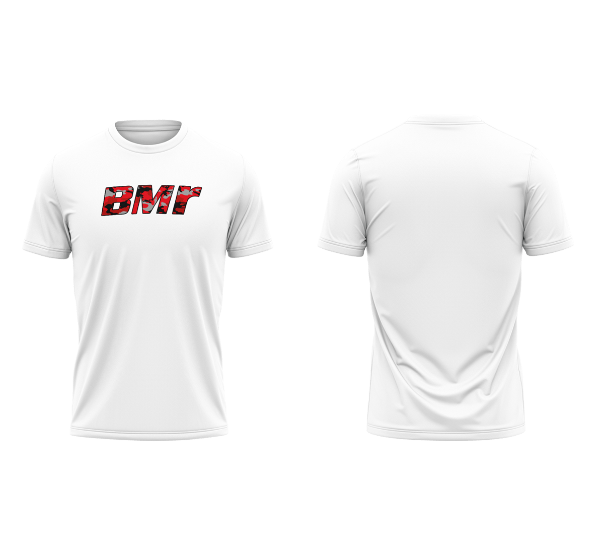 BMR White & Red Camo Tshirt