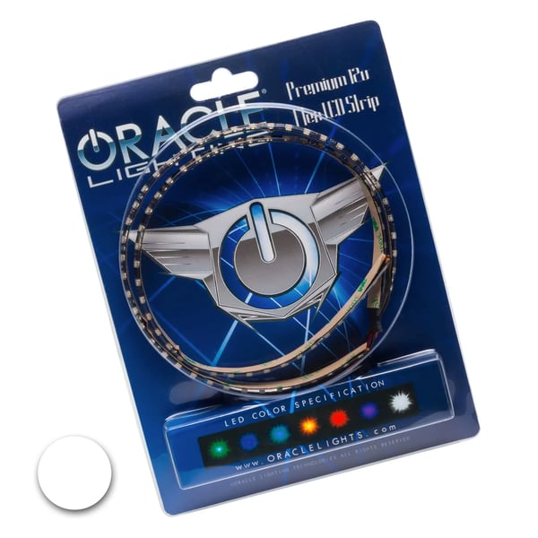Image of WHITE pair 15" ORACLE Ambient LED Lighting Flexible Strip