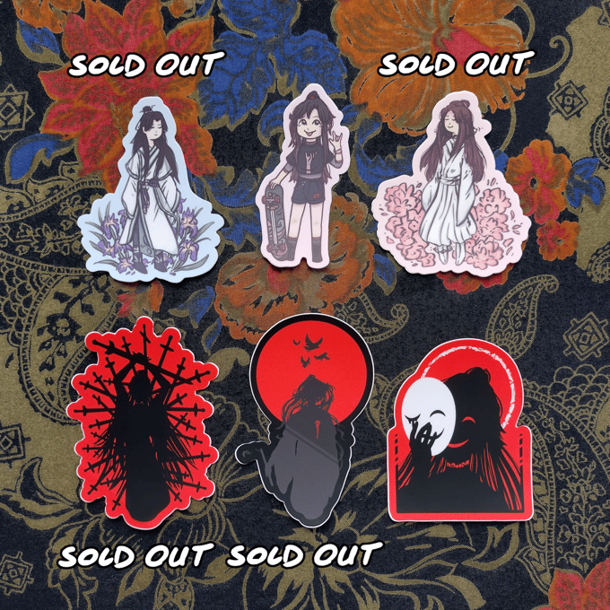 Image of [P4P] Character Matte Vinyl Stickers