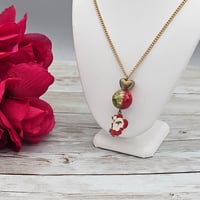 Image 2 of Heart Santa Necklace
