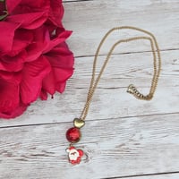 Image 3 of Heart Santa Necklace