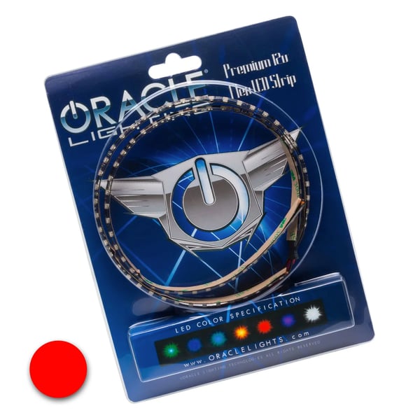 Image of RED pair 15" ORACLE Ambient LED Lighting Flexible Strip