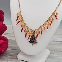 Image 2 of Christmas Tree Ornaments Necklace