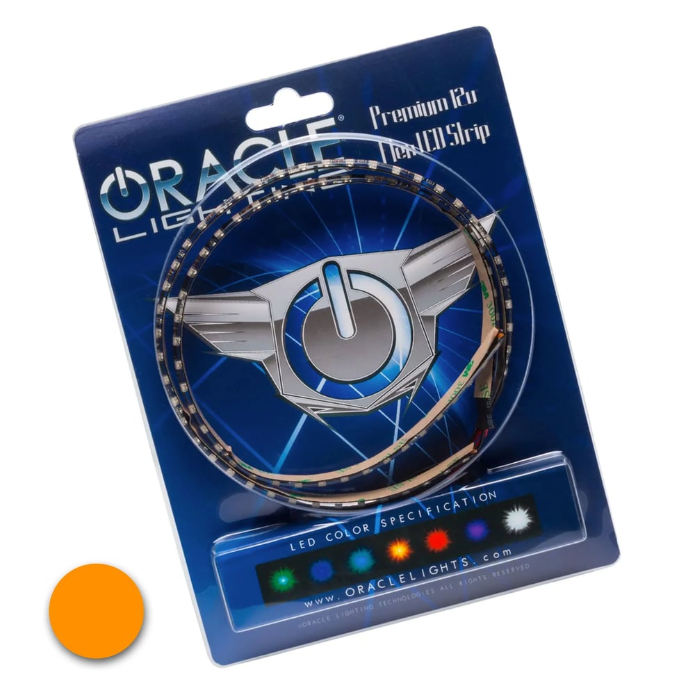 Image of ORANGE pair 15" ORACLE Ambient LED Lighting Flexible Strip