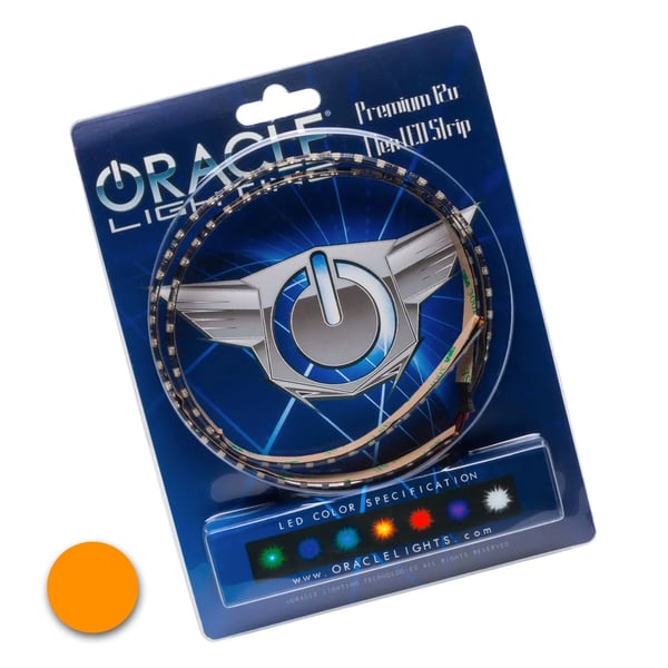 Image of ORANGE pair 15" ORACLE Ambient LED Lighting Flexible Strip