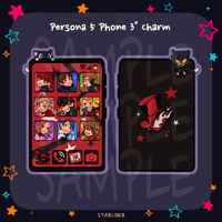 Image 2 of Persona 5 Phantom Thieves Acrylic Keychain +  Wrist Lanyard
