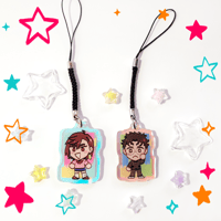 Image 4 of Dandadan Momo & Okarun Mini Acrylic Charm