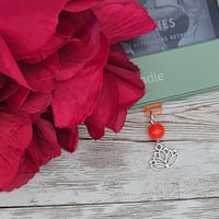 Image 1 of Orange Lotus Flower Dust Cover for Electronics