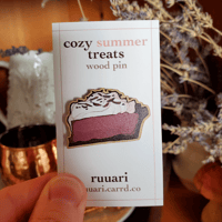 Image 4 of French Silk Pie Wood Pin