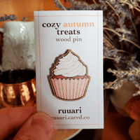 Image 4 of Spiced Cupcake Wood Pin