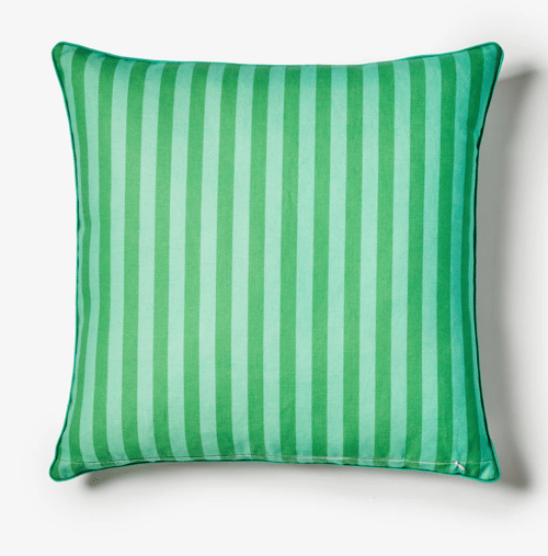 Image of OUTDOOR Big Mint Striped Cushion  60cm 