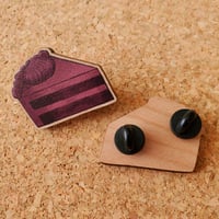 Image 3 of Chocolate Cake Wood Pin