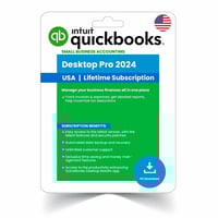 Intuit QuickBooks Desktop Pro 2024 Lifetime License No Subscription