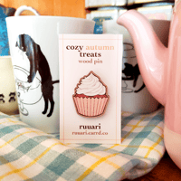 Image 1 of Spiced Cupcake Wood Pin