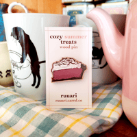 Image 1 of French Silk Pie Wood Pin
