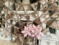Image 2 of #26 Rustic Bunting - 10 flags *Flat rate $15.50 postage*