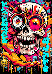 Image 2 of Unisex classic tee - Skull Street Art