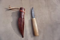 Image 2 of Puukko Laminated traditional hand forged  san mai  Slöyd 