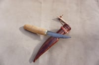 Image 4 of Puukko Laminated traditional hand forged  san mai  Slöyd 