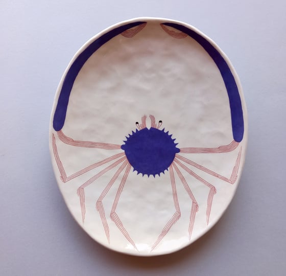 Image of Purple Spider Crab Plate