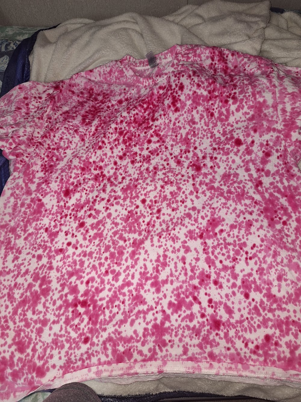 Image of 2xl dark and light pink tye dye