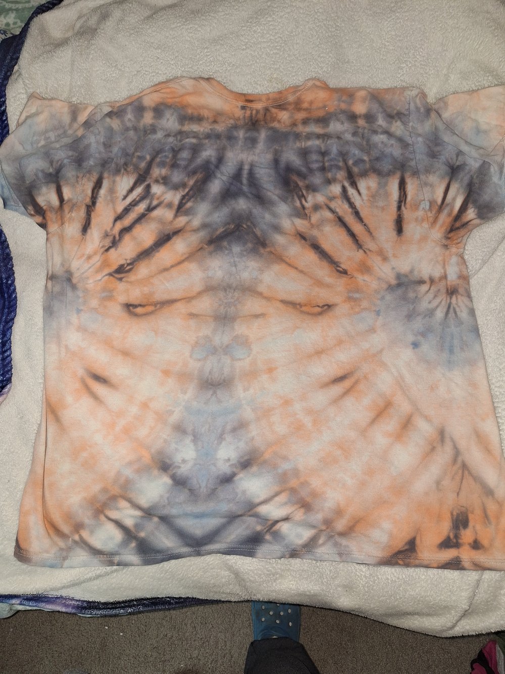 Image of Customized salvatore brothers orange and black tye dye 