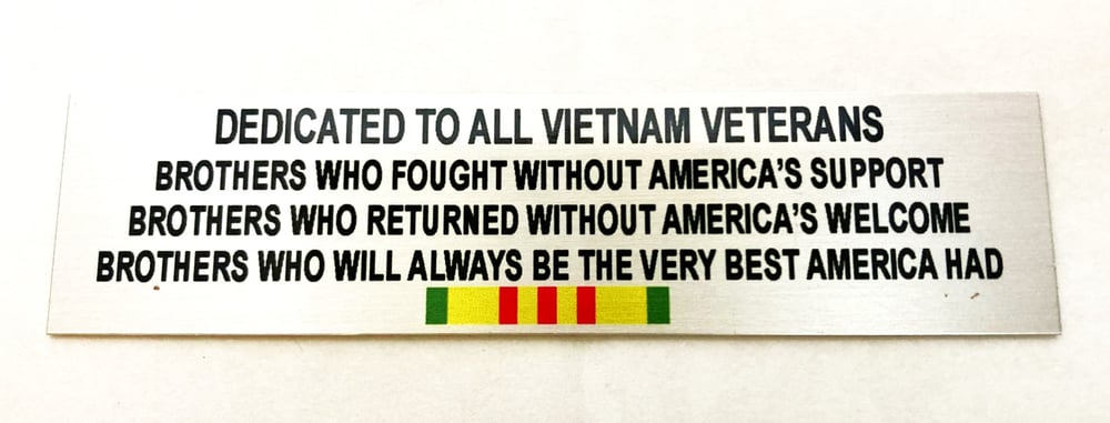 Image of Vietnam Tribute Picture Tag