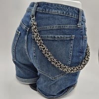 Image 3 of Meru Danda Handmade Stainless Steel Wallet Chain