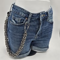 Image 4 of Meru Danda Handmade Stainless Steel Wallet Chain