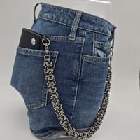 Image 5 of Meru Danda Handmade Stainless Steel Wallet Chain