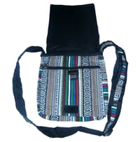 Image 3 of PSYCHEDELIC EYE MINI MUSHROOM 3 POCKET SHOULDER BAG