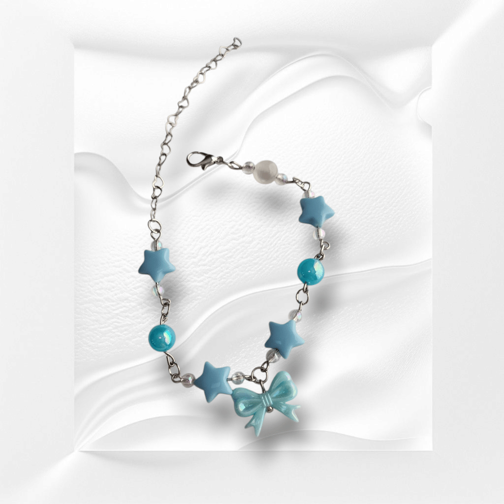 Image of Blue Bow Bracelet