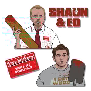 Shaun & Ed hard enamel pin badges - IN PRODUCTION