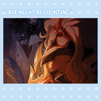 "Late Night Accounting" Print