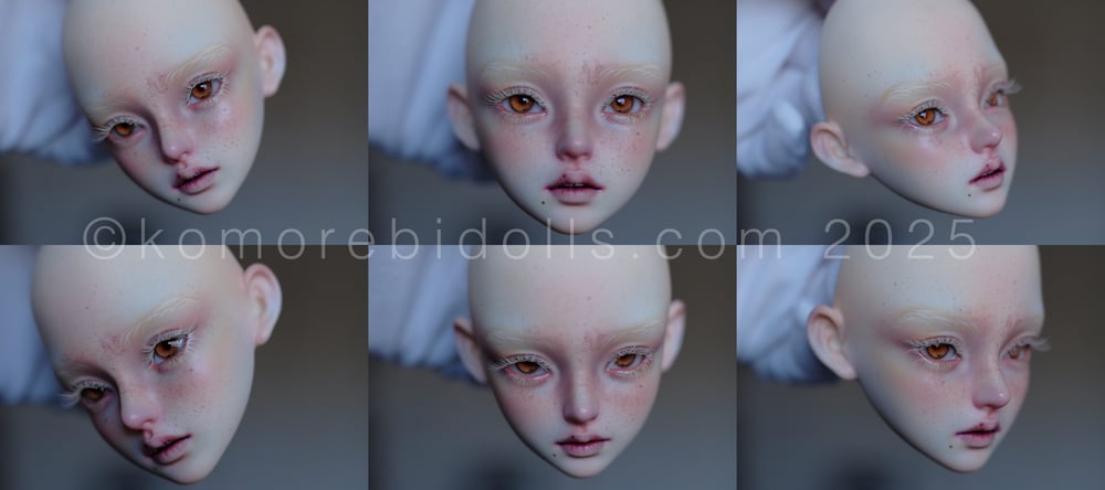 ON HOLD Tianba Lynn One of a Kind painted head with 2 plates