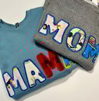 Image 1 of Custom “Mom” or “Mama” Sweatshirt – Made from Your Child’s Beloved Clothing