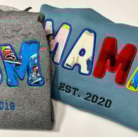 Image 2 of Custom “Mom” or “Mama” Sweatshirt – Made from Your Child’s Beloved Clothing