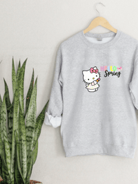 Image 1 of Hello Spring Hello Kitty Sweatshirt